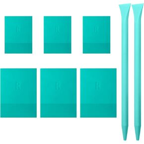 BOOLOOEN Mini Squeegee Rubber，Optimized for use with Mesh Backed Stencils and Transfers ， Mini Squeegee for Scorch Paste Wood Burning Paste, Paint, Screen (8)