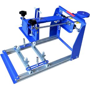 TECHTONGDA 8x10 Inches Cylindrical Screen Printing Machine for 6.7 Inches Diameter Cylinder Silk Screen Printing Press for Pen Cup Bottle