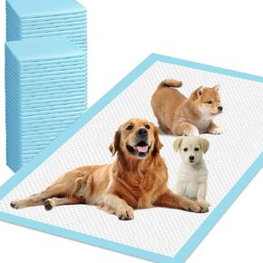 Puppy Pads 40 Count 31"*35" Super Absorbency Dog Pee Pads for Dogs Pee Pads Extra Large Dog Pads Training Pads for Dogs Leak-Proof Dog Pee Pads Wee Wee Pads for Dogs