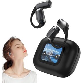 ترجمة سماعات الأذن Bluetooth ، و AI ترجمة براعم الأذن ، ومترجم اللغة في الوقت الفعلي ، تدعم 144 لغة ، 144 لغة تلعب أذن Bluetooth Over-Ear (أسود)