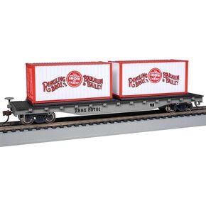 Bachmann Trains - Ringling BROS. and Barnum & Bailey™ - Flat CAR with CONTAINERS #80701 - HO Scale