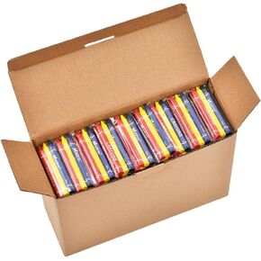 Madisi Crayons Bulk Pack, Regular Size, 3 Colors, cellophane 200 Packs, 600 Count