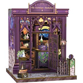 CUTEBEE Book Nook Kit - DIY Miniature House Dollhouse Kit for Adults and Teens, Booknook Tiny House Bookshelf Decor 3D Wooden Puzzle, Gifts for Family, Friends (The Astrology Bookshop)