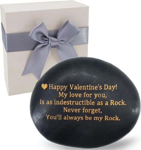 هدايا عيد الحب الفريدة - عيد الحب سعيد! حبي لك ، غير قابل للتدمير مثل صخرة ، لا تنسى أبدًا ، ستكون دائمًا صخرة - هدية حجرية محفورة نادرة لصديق صديقها in Kuwait