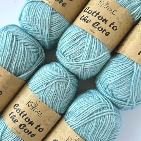 القطن إلى خيوط القطن الأساسية للكروشيه ، 6 skeins ، 852yds/300g ، أنماط حرة - غزل طفل ناعم للحياك in Kuwait