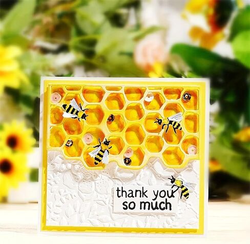 3D Backgrounds Frame Metal Cutting Die for Scrapbooking, New Cutting Dies DIY Album Card Making Decor Paper Craft Metal Die Cuts Party Wedding Decorations (Grid C 3.9 x 2 in) in Kuwait