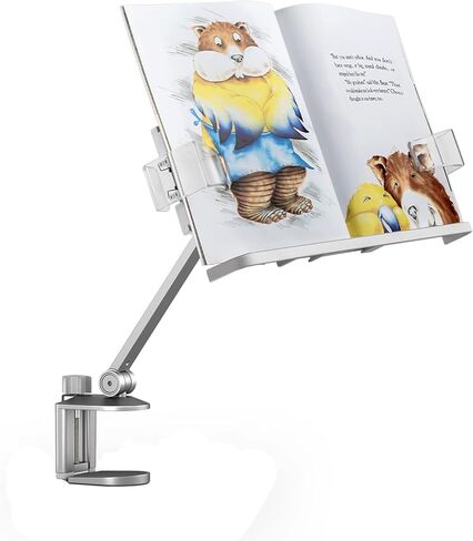 قائمة الكتب للقراءة ، حامل الذراع الكتب ، حامل الكتب الطهي ، زاوية الارتفاع القابلة للتعديل ، 360 درجة الدوران ، من 5.5-8 "كتاب نصي ، 6-12" قرص/ipad/ereader ، حامل اللوحات ، حامل الوصفة ، الطهي ، الدراسة ، القراءة in Kuwait