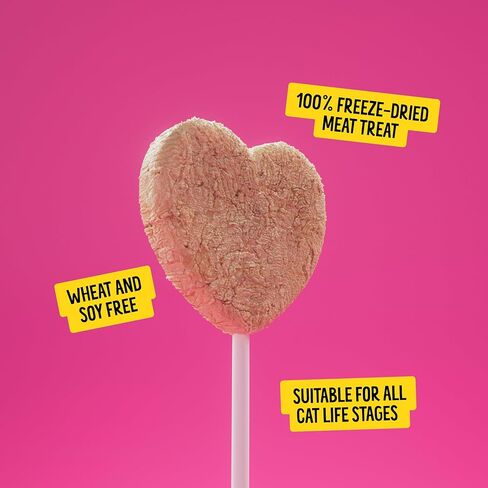 Bonkers Purrpops ، تجميد Turze Tuna Flavored Cats Treats ، Cat Treats ، يعامل للتدريب ، لجميع السلالات والأعمار ، أعلى الطعام (4 قطع) in Kuwait