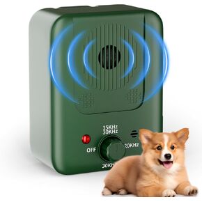 Anti Barking Device, 3 Modes Ultrasonic Anti Barking Device for Dogs, 33Ft Rechargeable Dog Barking Deterrent Devices Indoor Outdoor Dog Barking Control Box Silencer Stop Barking Dog Device Anti Bark