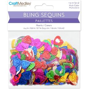 MULTICRAFT IMPORTS INC BLING SEQUINS HEARTS, us:one size