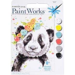 Dimensions Paint-by-Number Kit, Panda, 8 x 10 inch