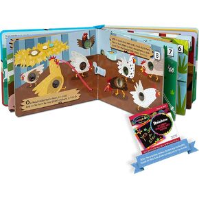 Poke-A-Dot Old MacDonald's Farm: Pop-A-Tronic Board Activity Kit & 1 Me L I SSA & Doug Scratch Art Mini-Pad Bundle (31341)