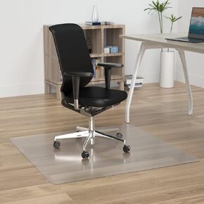 Amyracel Office Chair Mat for Hardwood Floor, 48" x 48" Computer Desk Chair Floor Mat for Office Chair on Hardwood, Easy Glide Floor Protector Mat for Rolling Chairs on Hard Floors