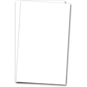 White Card Stock Heavyweight 8 1/2 x 14 Inches - 100lb Cover 280 GSM - 50 Sheets Per Pack.