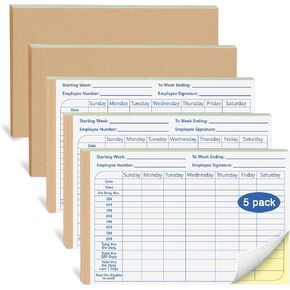 سجل الإعفاء من السائق سجل سجلات سجل السائق لسائقي الشاحنات دفتر الدفوح اليومي لوقت سجل سجلات السجل للعمليات القصيرة-تنسيق كتاب 2-ply 8.5 "× 5.5" 18 مجموعة من النماذج لكل كتاب (5) in Kuwait