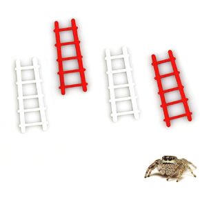 4 Pack Jumping Spider Ladder for Spoods Mantes Pet Spider Enclosure Decor Jumping Spider Climbing Accessories