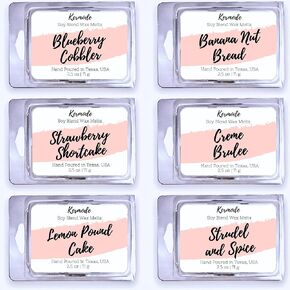 Kermode Scented Wax Melts, Blueberry Cobbler, 36 Soy Cubes - Natural Aromatherapy, Long Lasting, Safe Melting Variety Pack, Handcrafted in USA