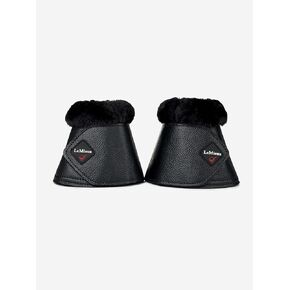 Lemieux Fleece Wrapround Overtreach Horse Boots - معدات وقائية ومعدات التدريب - أحذية الخيول ، واللفاء والملحقات (أسود - كبير)
