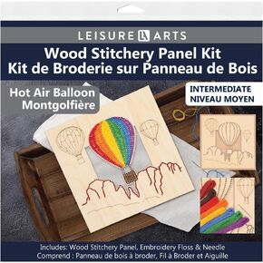 Wood Stitched String Art Kit with Hot Air Balloon - Adult Or Kids Craft - Craft Kits for Teens String Art Kit for Adults 3D 3D Kids 9.75"