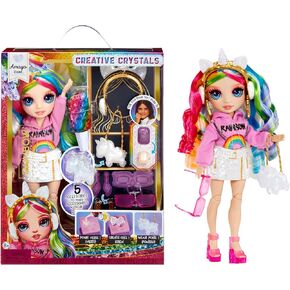 Rainbow High Creative Crystals Amaya - Rainbow 11" Fashion Doll with Crystal Accessory Make It Kit, Ring for You, DIY, Crafts, Resin Play, Kids Gift 8+