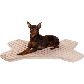 Dog Crate Pad, 19"x30"x1.1" Crate Bed Rectangle Shape Non-Skid Kennel Pad, Rubber Backing Memory Foam for Dog Bed Mat, Machine Washable