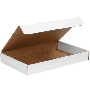 BOX USA BML17112 Literature Mailers, 17" x 11" x 2 1/2", White (Pack of 25)
