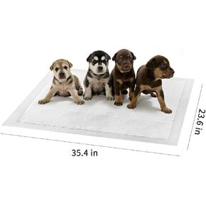 Dog Pee Pads , Thick / Ultra Absorbent Puppy Dog Training Pads, Large Size 36"×24"，Odor Eliminating Gel, Deodorizing Factors, with Pet Inducer (35 Count)