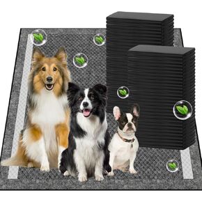 Charcoal Pee Pads for Dogs, 30"x36", Extra Large Puppy Pads XL, Odor Control Dog Pee Pads, Activated Carbon Jumbo Disposable Training Pad, Anti-Slip Potty Pads, Doggy Pads 30 Counts
