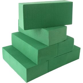 MIVIDE 8 Pack Floral Foam Blocks for Flower Arrangement, Each 8.8" X4" X2.5" Wet and Dry Green Florist Foam Flowers for Weddings, Birthday, Parties, Holiday Decorations,Home Decor