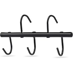 1Pcs Tack Rack with Swivel Hooks,5 Hook Portable Bridle Hooks Tack Hangers for Horse Tack Holder Stall Barn and Fence(Black)