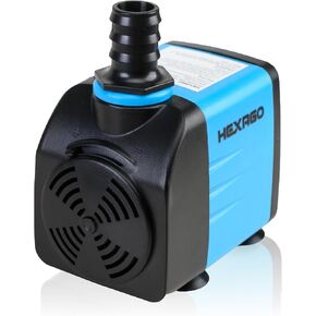 Small Fountain Pump, 80GPH (4.2W 300L/H) Mini Submersible Pumps, 3 Outlet Adapters, Submersible Water Fountain Pumps for Aquariums, Fish Tank, Tabletop Fountain, Pet Fountain and Hydroponics