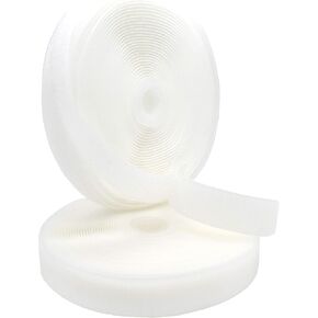 Zipperstop Wholesale YKK® KK White Sew on Hook and Loop Fastening Products Group YKK Tape 1 Inch Style 10 Yards/roll