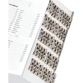 Bible Tabs for Women Men, Bible Tabs for Study Bible, Large Print Bible Book Tabs, Easy to Read Bible Index Tabs, Bible Labels Tabs, Bible Study Supplies, Christian Gift (Leopard)
