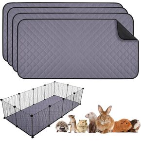 AITMEXCN 4PCS خنازير خنازير غينيا ، وسادات تبول خنزير غينيا قابلة للغسل ، الفراش الفائقة الخنازير غير القابلة لإعادة الاستخدام للحيوانات الصغيرة للحيوانات الهامستر RAT-24 ‘*47 '' ''