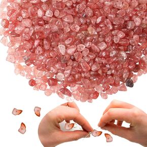 XIANNVXI Fluorite Crystal Beads for Jewelry Making 400 Pcs Natural Chip Stone Beads 5-8mm Beads for Bracelet Crafts Irregular Gemstones Loose Rocks Bead Hole Drilled DIY