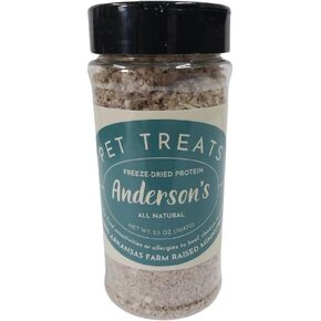 Anderson's Freeze Dried Minnow Dog Treats - One Ingredient, Arkansas Farm Raised - All Natural Protein Treat for Small, Medium and Large Pets, 2.5oz Topper