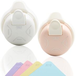 2 Pieces Corner Punch 4 in 1 Corner Rounder Punch Paper Corner Rounder for Making Scrapbooking （R4+R7+R10+Inside Corner）