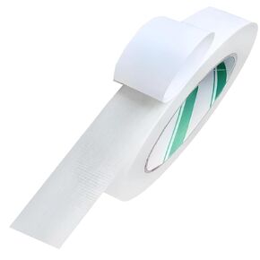 Double Sided Fabric Tape Heavy Duty, 0.6 inch x 65ft Strong Adhesive Removable No Residue Fabric Tape for Clothing, Hemming Tape for Curtains