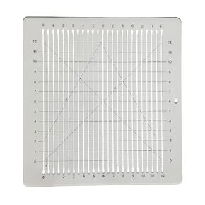HONEYSEW Shape Cut Ruler Quilting Ruler- 12 * 12" Slotted Rulers for Quilting and Sewing Quilt Strip Rulers for Fabric Precise Cutting