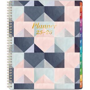 Student Planner 2025-2026 – 9" × 11", School Planner 2025-2026, Monthly and Weekly Lesson Planning for Academic Year from Jul. 2025 – Jun. 2026, with Stickers, Twin-Wire Binding, Premium Paper
