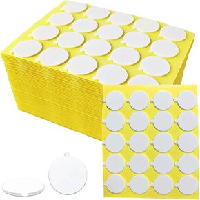 Candle Wick Stickers, Heat Resistant Double Sided Stickers with Small Tails, Stable Hot Wax Stickers Adhesive in Candle Making (240)