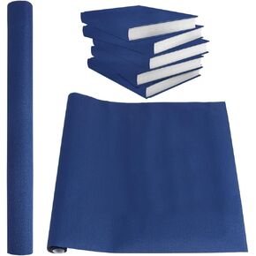 BENECREAT 47x16 Inch Dark Blue Book Binding Cloth, Nylon Book Cloth Rectangle Book Cover Fabric for Book Binding Scrapbooking Album DIY Crafts