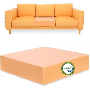Couch Cushion Replacement for Couches and Sofas Outdoor Sofa Cushion Replacement Foam High Density Thick Padding, 24 x 24 x 6 inch
