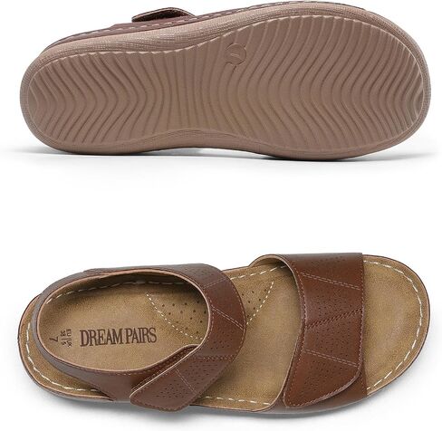 DREAM PAIRS Women's Comfortable Dressy Flats Sandals Open Toe One Band Casual Walking Sandals for Summer in Saudi Arabia