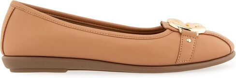 Aerosoles Women's Big Bet Flat Heel, Navy PU, 10 Wide in Saudi Arabia