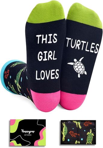HAPPYPOP Animal Lover Gifts for Women Girls - Funny Frog Octopus Socks Teens, Dolphin Turtle Gifts in Kuwait