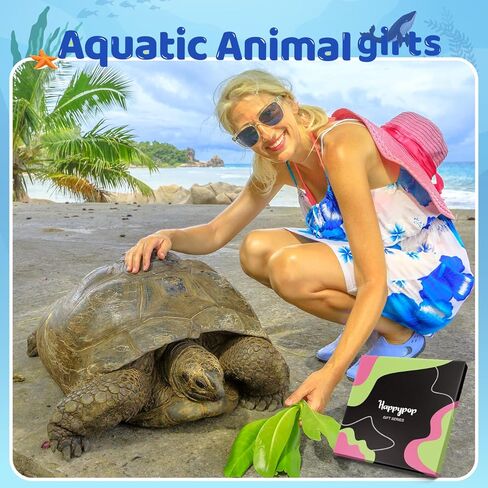 HAPPYPOP Animal Lover Gifts for Women Girls - Funny Frog Octopus Socks Teens, Dolphin Turtle Gifts in Kuwait