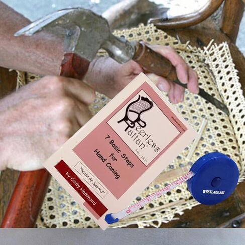 KIRCH CANING KIT ، 6.4 أوقية | مزدوج مع شريط قياس نسيج Westlake Art - مجموعة إصلاح كرسي الروطان ، مع الأدوات والمواد والتعليمات السهلة لاستعادة الأثاث DIY in Kuwait