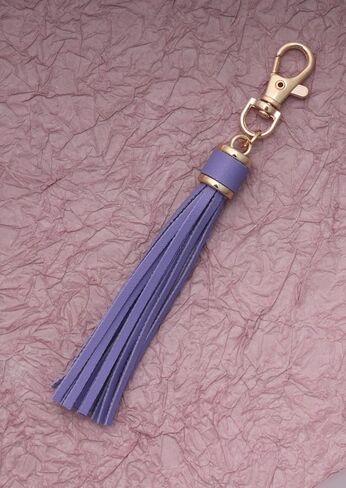 2 Pcs Leather Tassels with Lobster Clasps Swivel Keychain Metal PU Tassels for Handbag Car Keys Backpack in Kuwait
