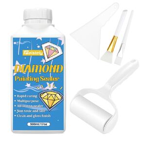 Diamond Art Sealer Kits for Adults, Large Capacity Glue as Diamond Painting Accessories and Jigsaw Puzzles Tools
